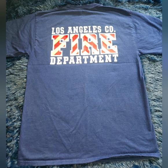 Other - Los Angeles fire department LAFD navy blue t shirt size medium